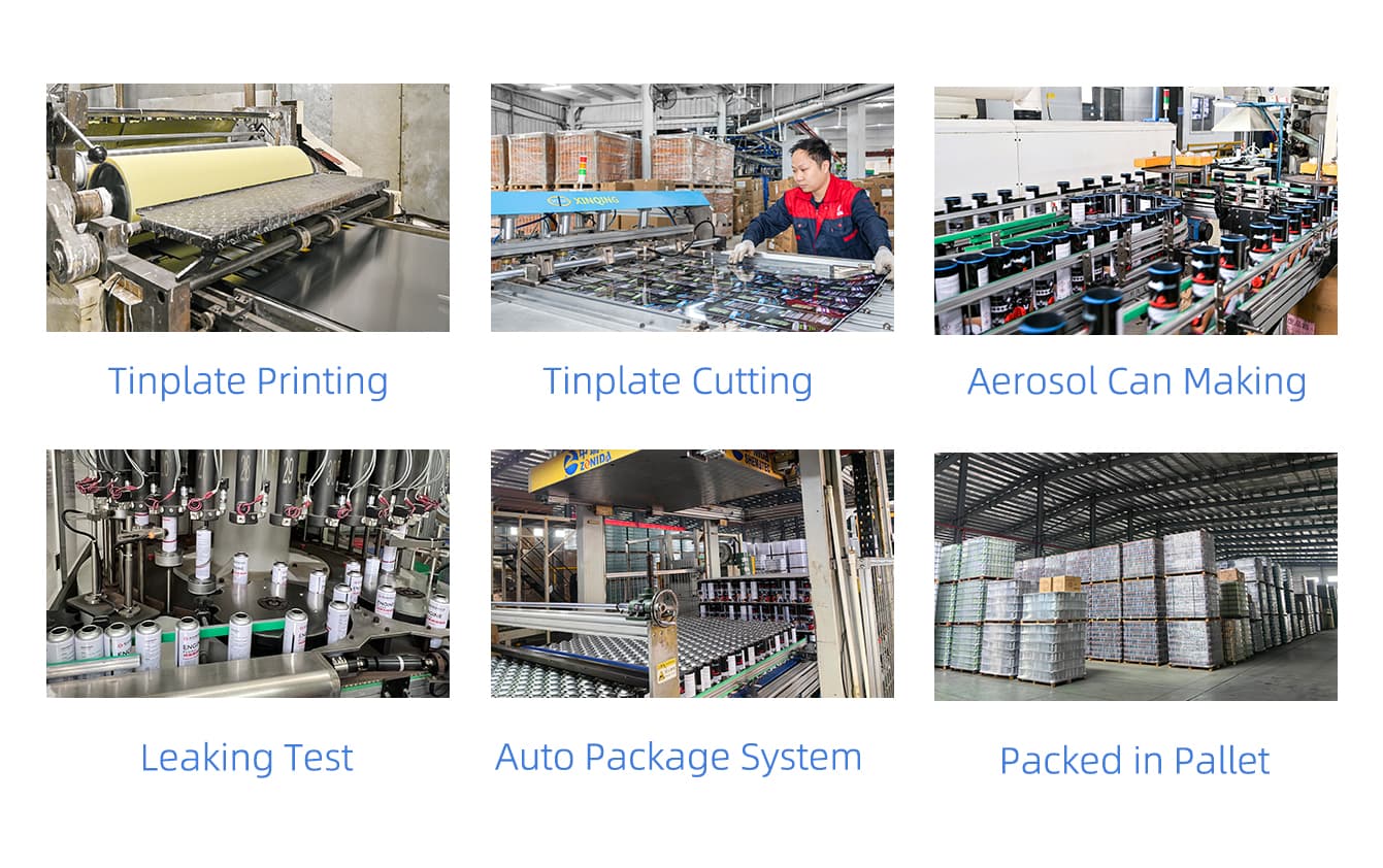 Automated aerosol can production and testing lines