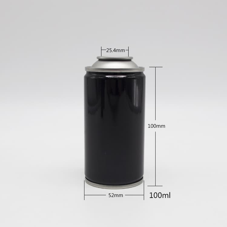 Aerosol can technical dimension blueprint