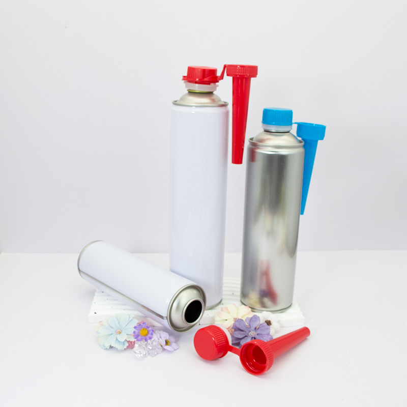 Empty custom metal can for fuel additives