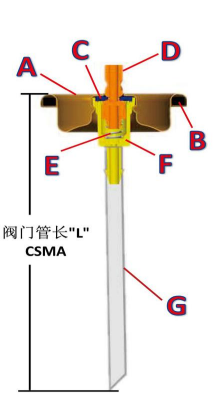 1 inch aerosol valve cross-section diagram