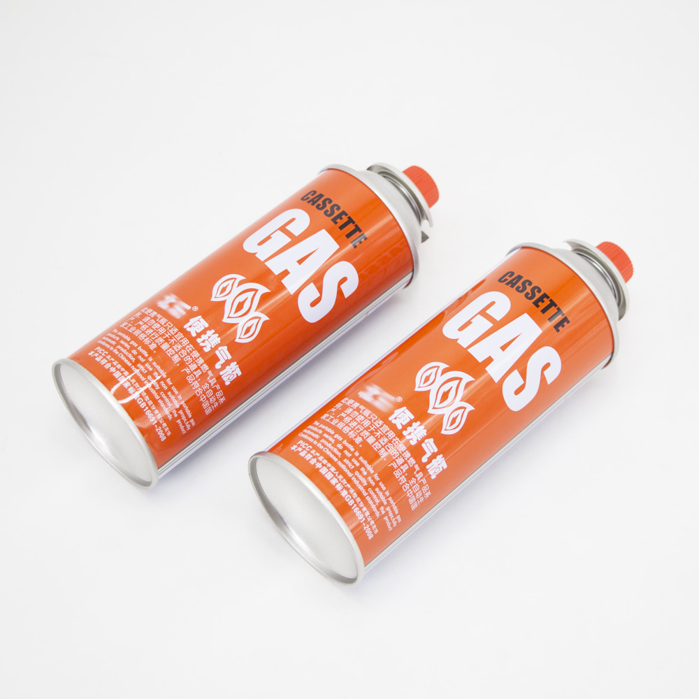 Butane gas aerosol can finish