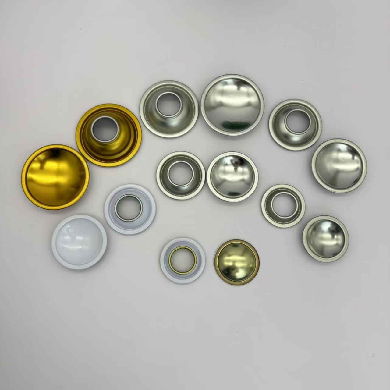 Aerosol spray can top cone and bottom cup