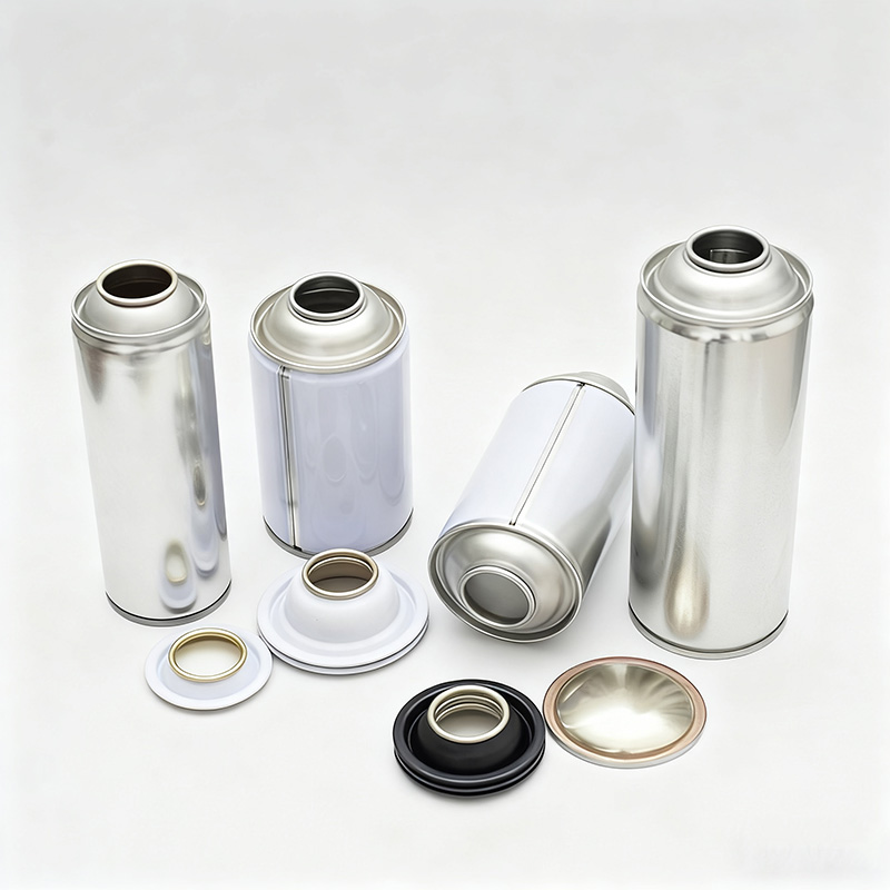 Aerosol metal packaging components