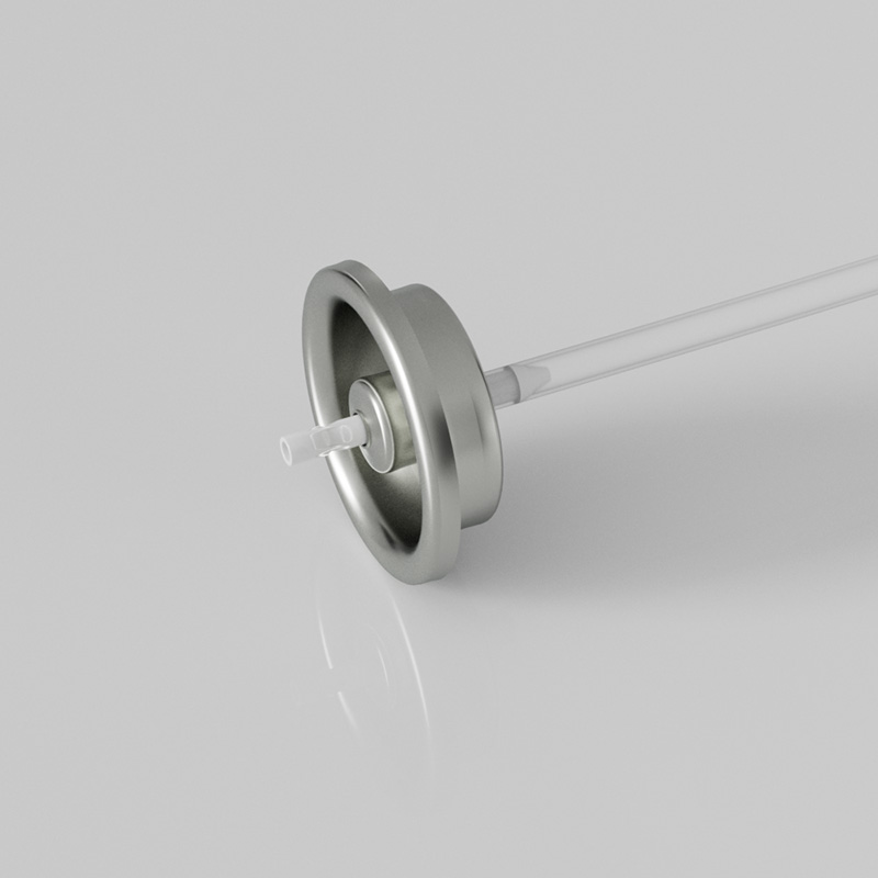 White stem aerosol valve
