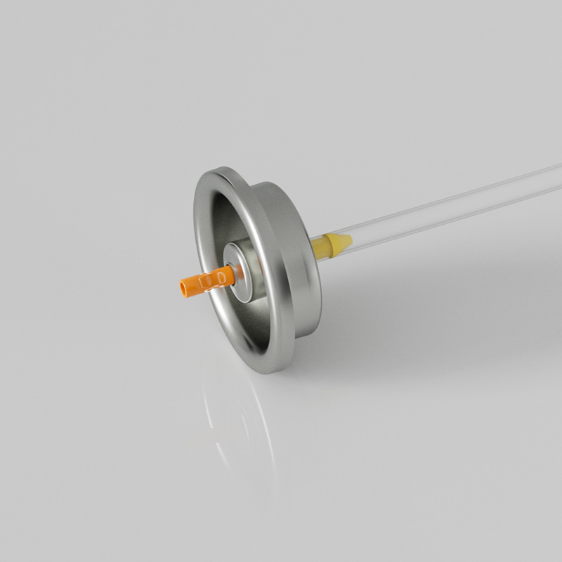 Orange stem aerosol valve