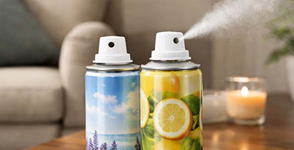 Regarding the packaging of air fresheners metal can