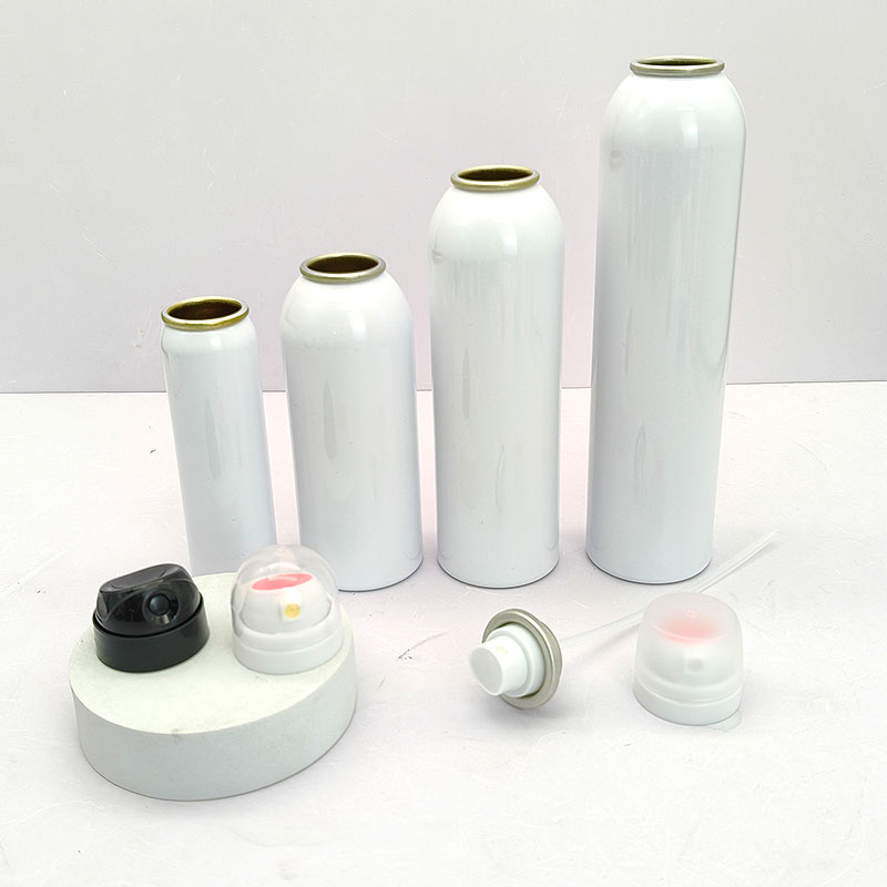 cosmetic aluminum aerosol can