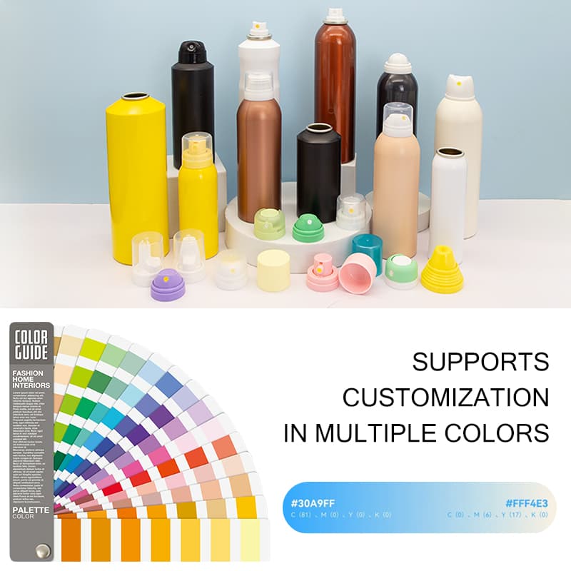 Cosmetic aerosol can color customization