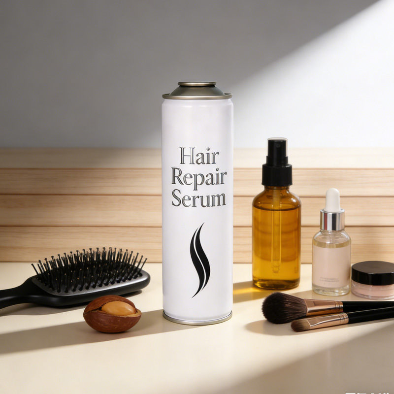 Empty hair care aerosol packaging