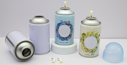 Why are aerosol cans widely used in household cleaning products?